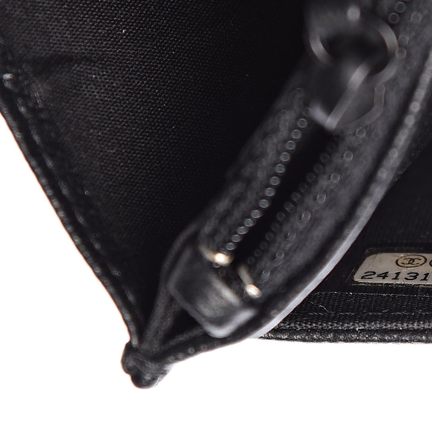 Caviar Quilted Boy Wallet On Chain WOC So Black