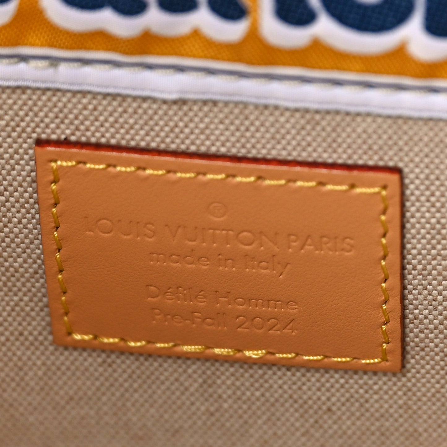 Monogram Surfin' Sac Plat 24H Navy Blue