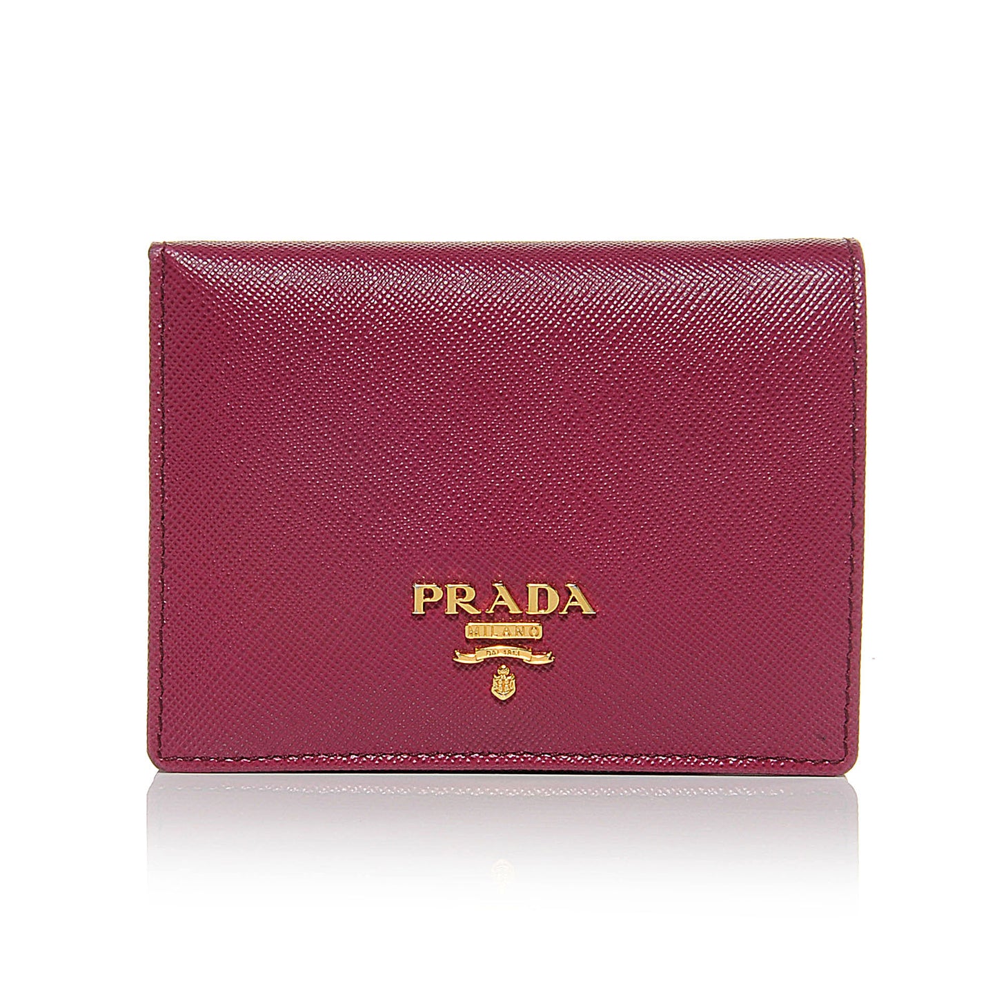 Saffiano Metal Bi-Fold Wallet Ametista