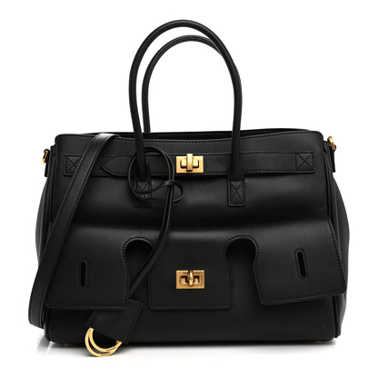 Balenciaga Smooth Calfskin Small Bel Air Carry All Bag  Black 1 of 9