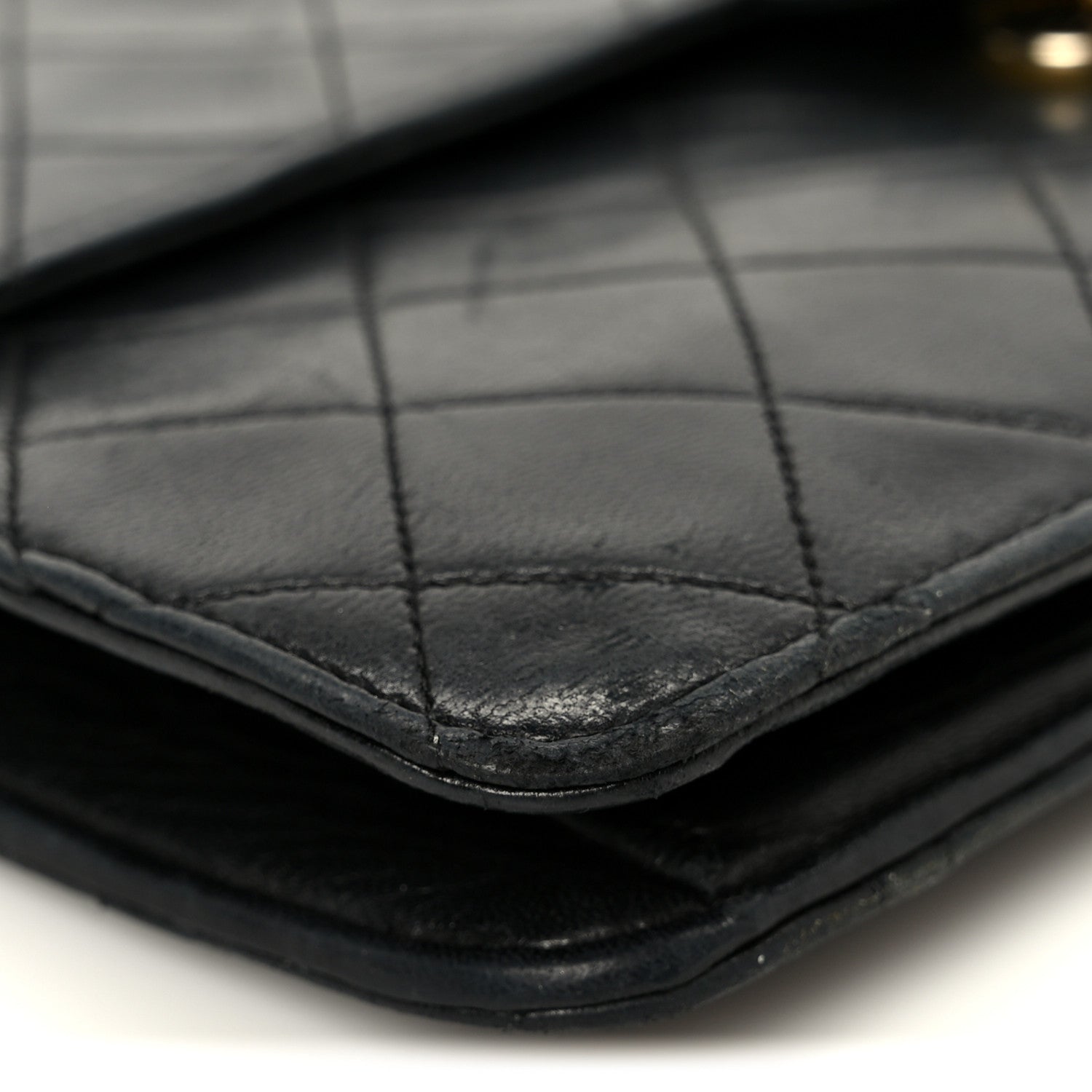 Chanel Lambskin Quilted Medium Single Flap Black 10 of 14