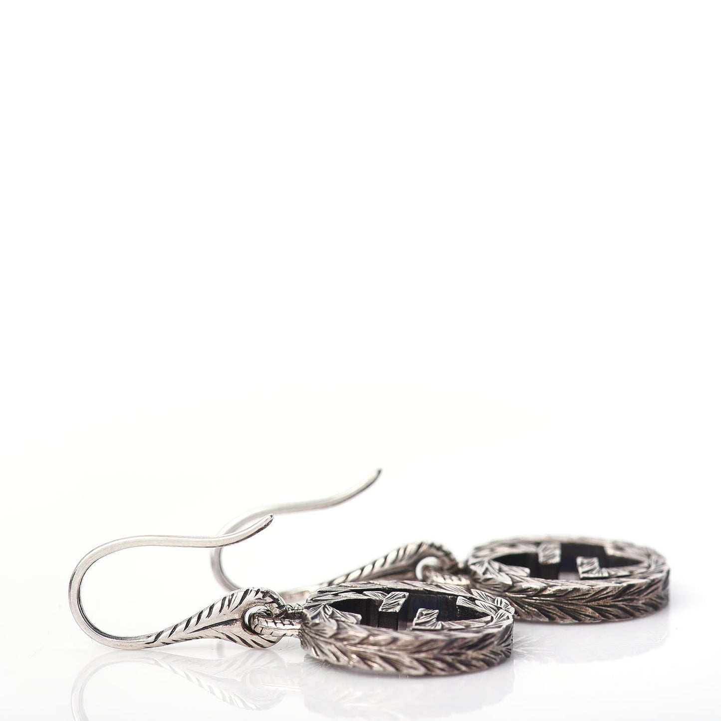 Sterling Silver Interlocking GG Drop Earrings