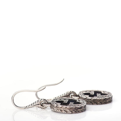 Gucci Sterling Silver Interlocking GG Drop Earrings 3 of 4