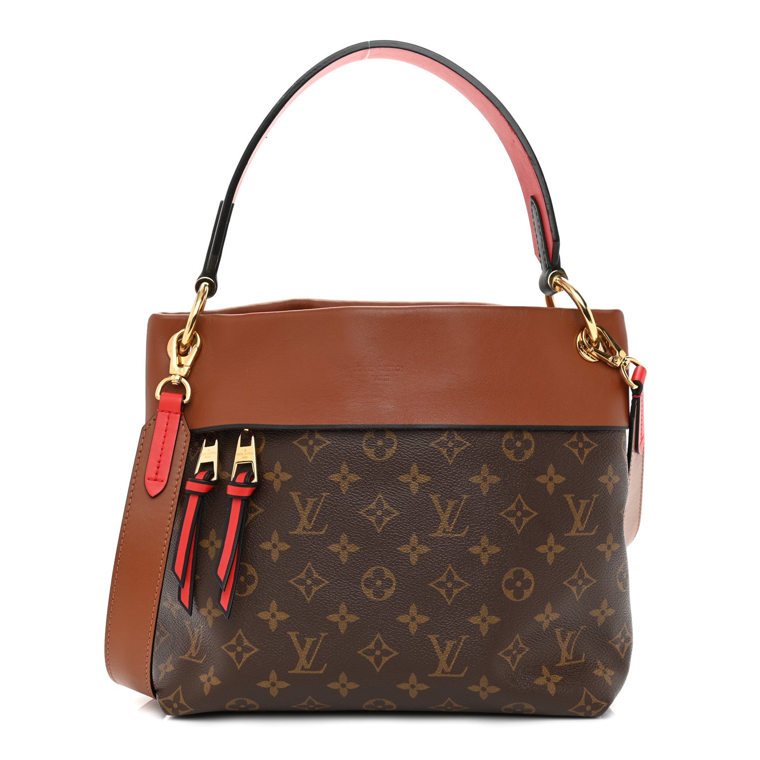 Louis Vuitton Monogram Tuileries Besace Caramel Rouge 1 of 12