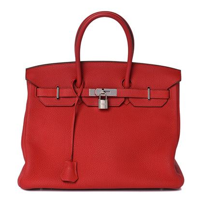 Hermes Togo Birkin 35 Rouge Casaque 1 of 38