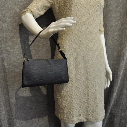 Louis Vuitton Epi Pochette Accessories 24 Black 2 of 8
