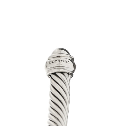 David Yurman Sterling Silver 18K Yellow Gold 4mm Cable Classics Bracelet 3 of 4