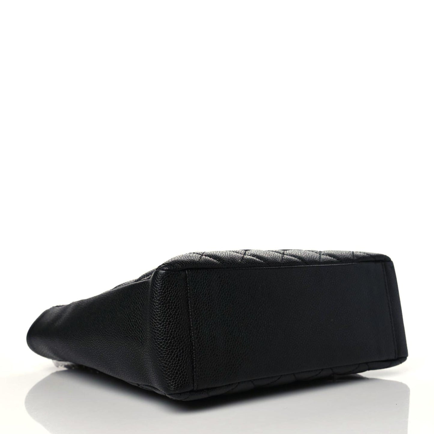 Caviar Quilted Petit Shopping Tote PST Black