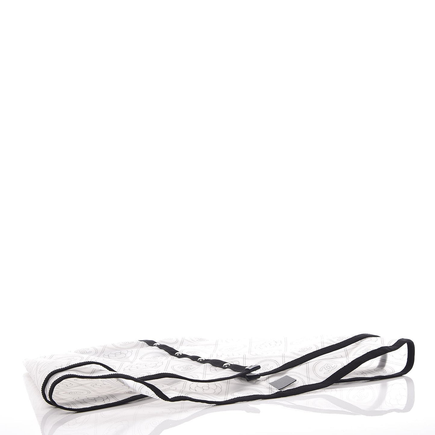 PVC Calfskin Coco Bag Raincoat White Black