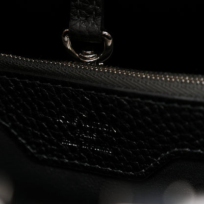 Louis Vuitton Taurillon Capucines MM Platino 5 of 8