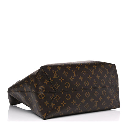 Louis Vuitton Monogram Flower Hobo Black 3 of 12