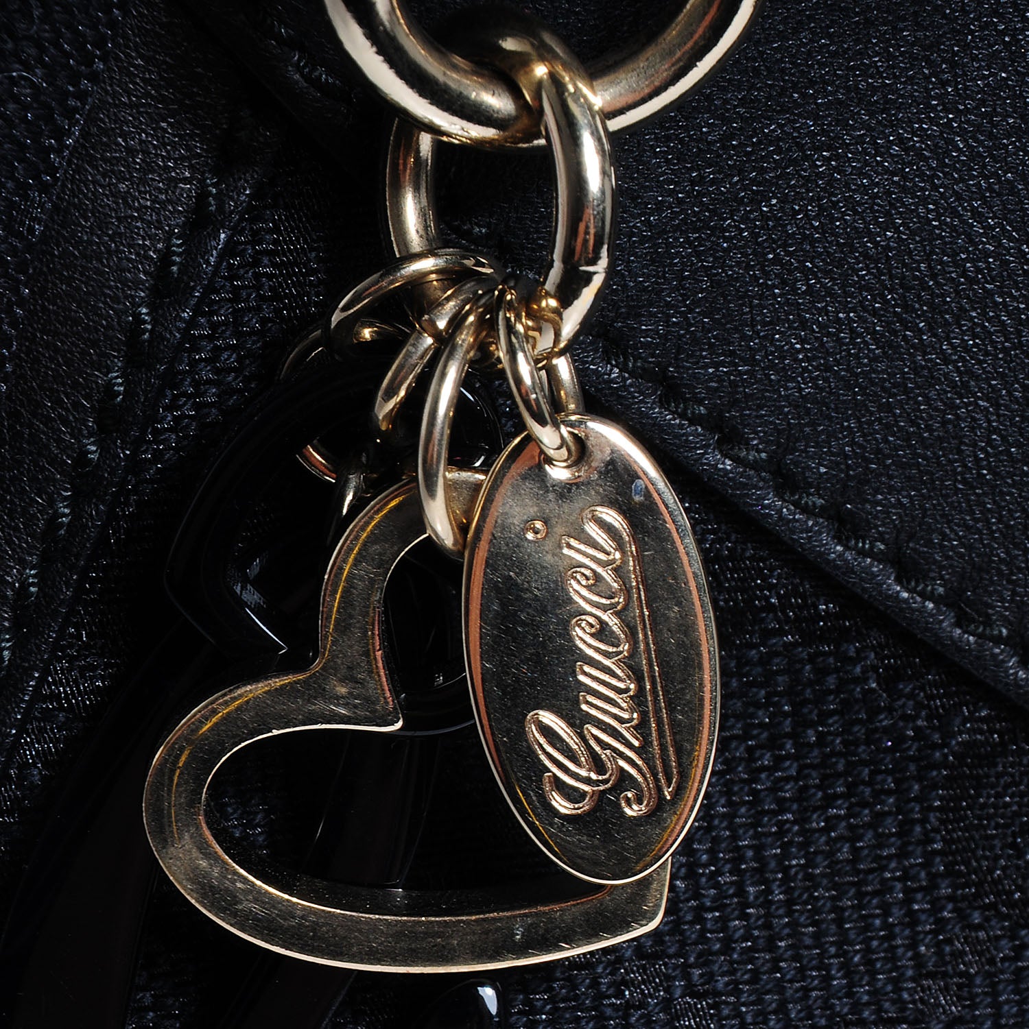 Gucci Monogram Large D Ring Hobo Black 6 of 10