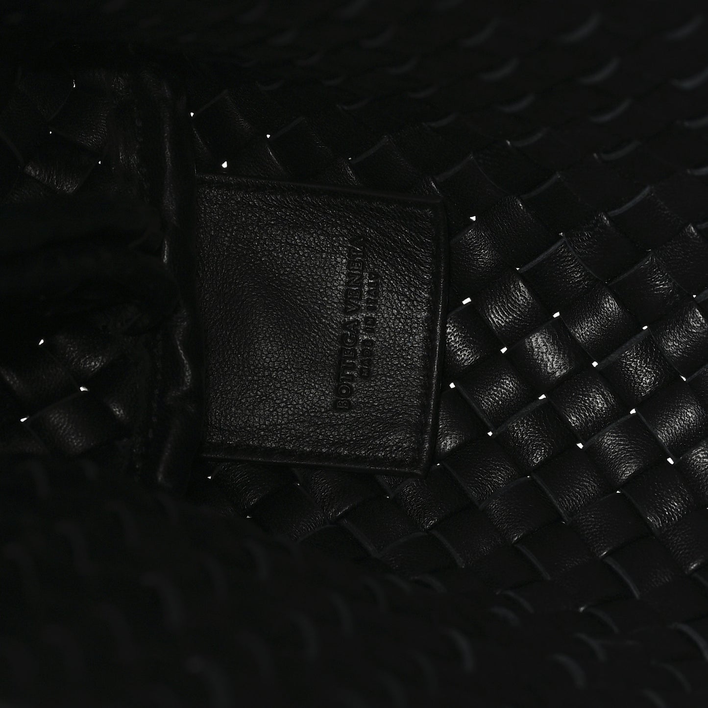 Nappa Intrecciato The Fold Crossbody Black