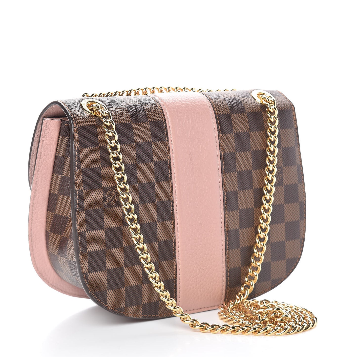 Damier Ebene Cuir Taurillon Wight Magnolia