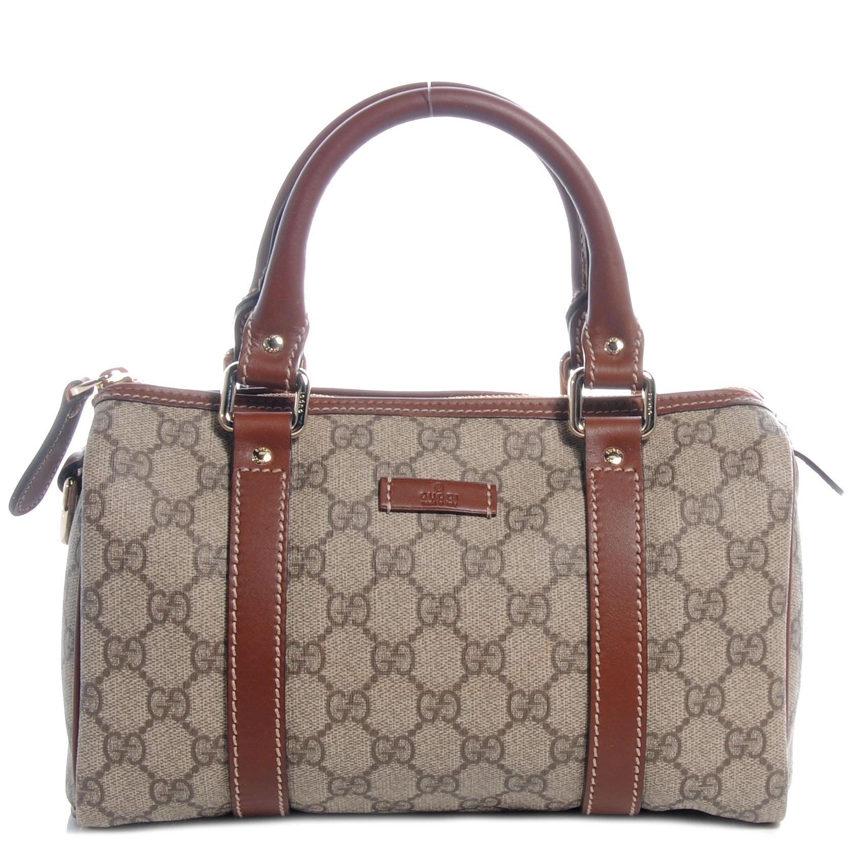 Gucci Monogram Small Boston Brown 1 of 7