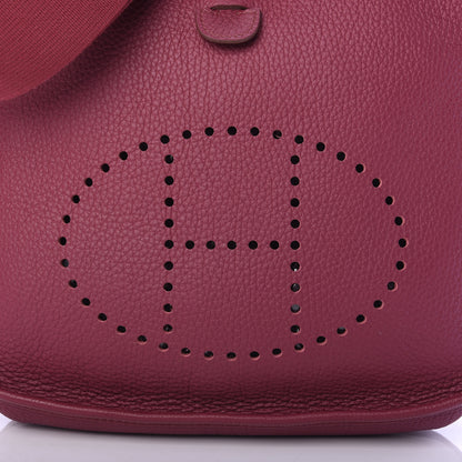 Hermes Taurillon Clemence Evelyne III PM Rubis 9 of 10