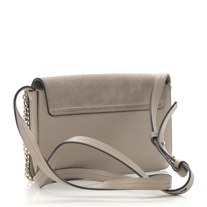 Chloe Suede Calfskin Small Faye Shoulder Bag Motty Grey 2 of 16