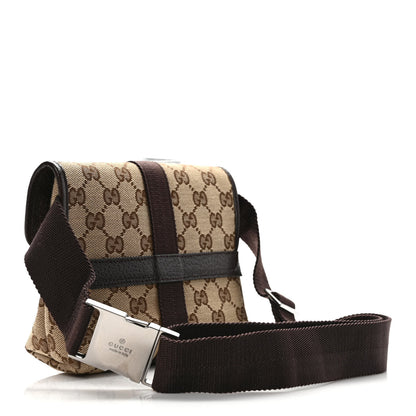 Gucci Monogram Waist Pouch Bag Dark Brown 3 of 9