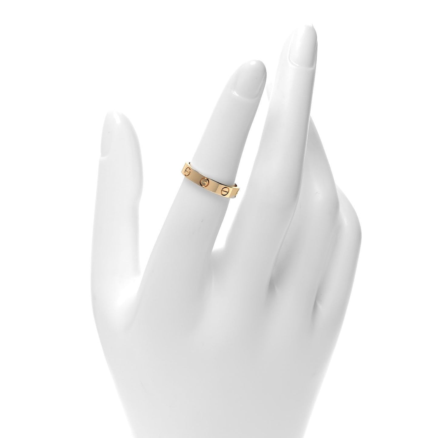 18K Yellow Gold 3.5mm LOVE Wedding Band Ring 51 5.75