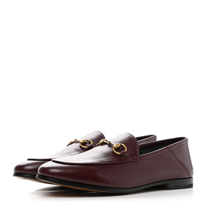 Gucci Lambskin Womens Brixton Horsebit Loafers 37 Vintage Bordeaux 3 of 9