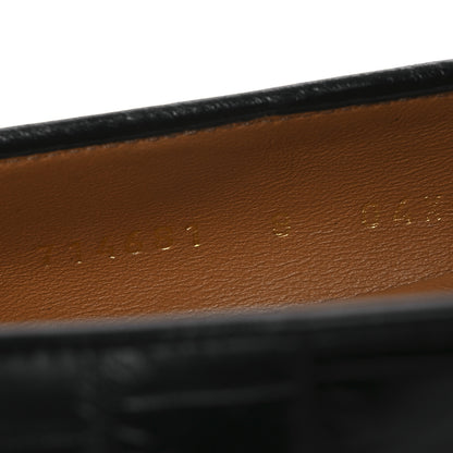 Gucci Crocodile Niloticus Mens Tassel Loafers 8 Black 11 of 13