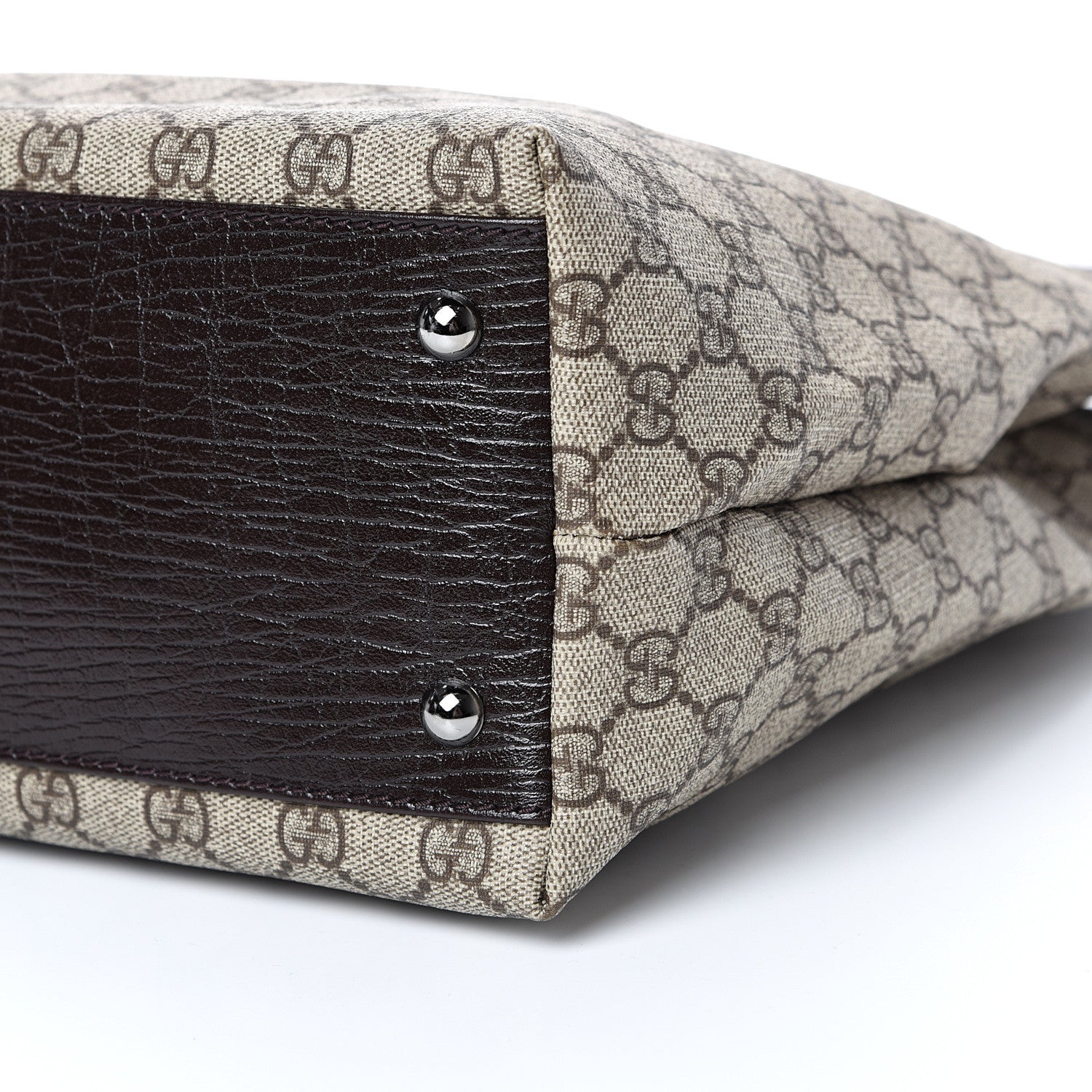 Gucci GG Plus Monogram Small Vertical Tote Dark Brown 9 of 10