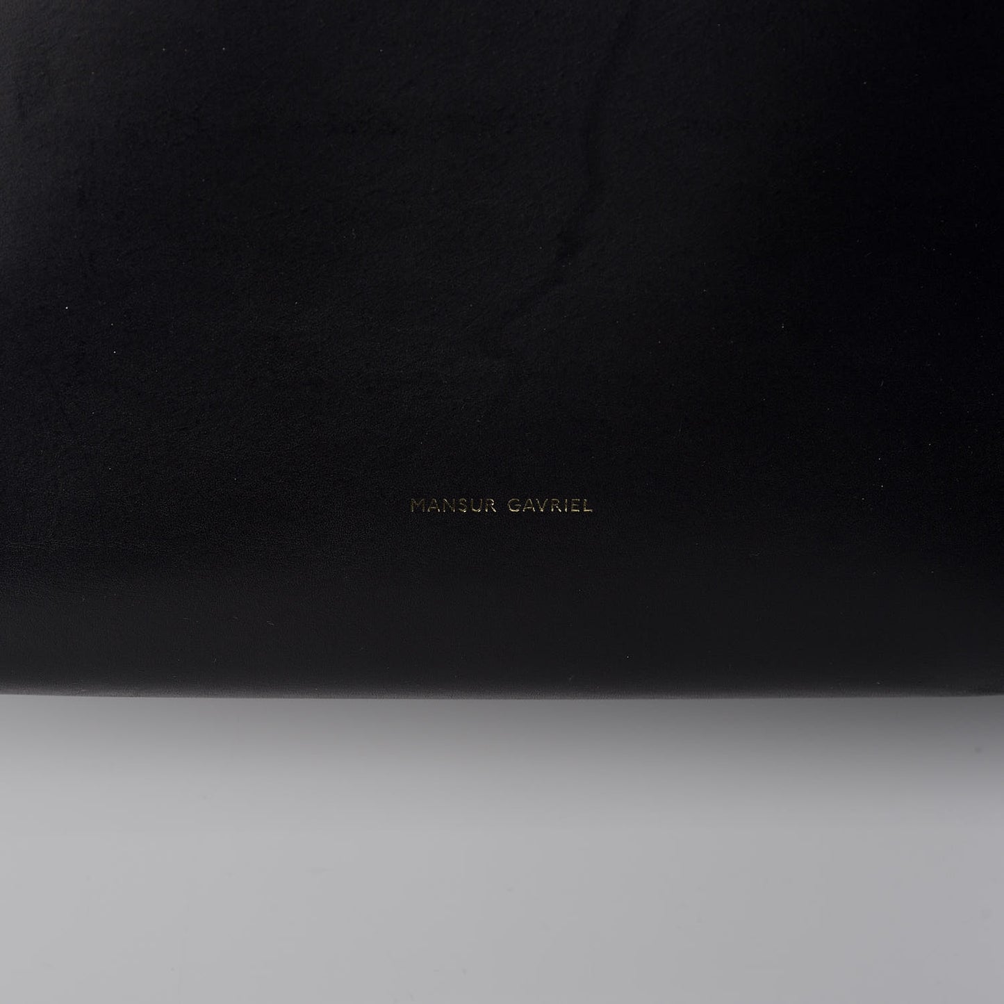 Calfskin Small Shopping Tote Black Blu
