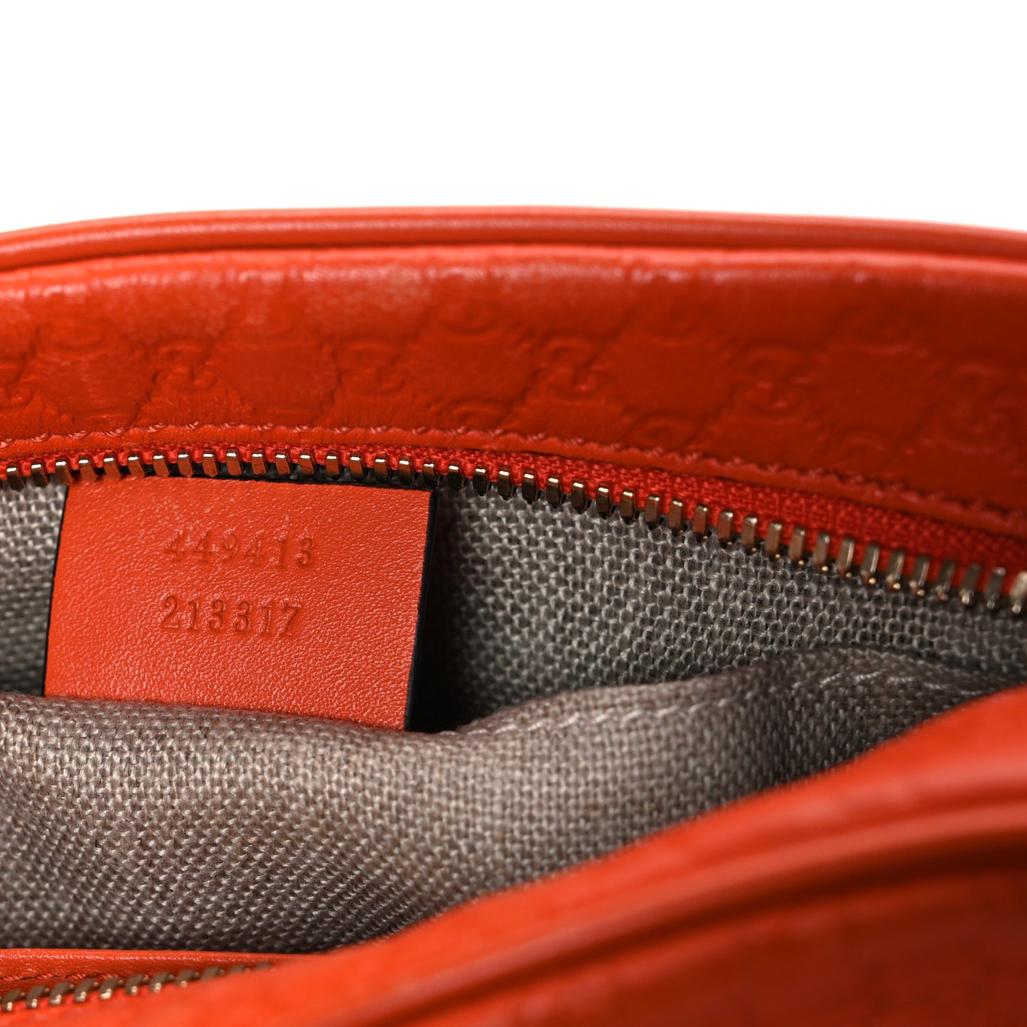 Soft Microguccissima Mini Bree Messenger Bag Sun Orange
