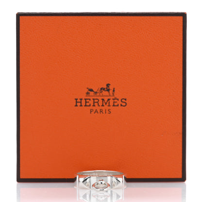 Hermes Sterling Silver PM Collier De Chien Ring 55 7.25 5 of 5