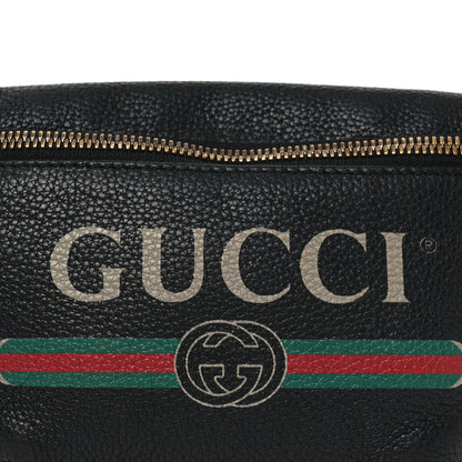 Gucci Grained Calfskin Small Logo Belt Bag Black 8 of 10