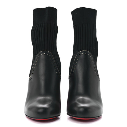 Christian Louboutin Calfskin Sockies 85 Chelsea Boots 35 Black 2 of 8