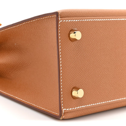 Hermes Epsom Kelly Sellier 25 Gold 10 of 12