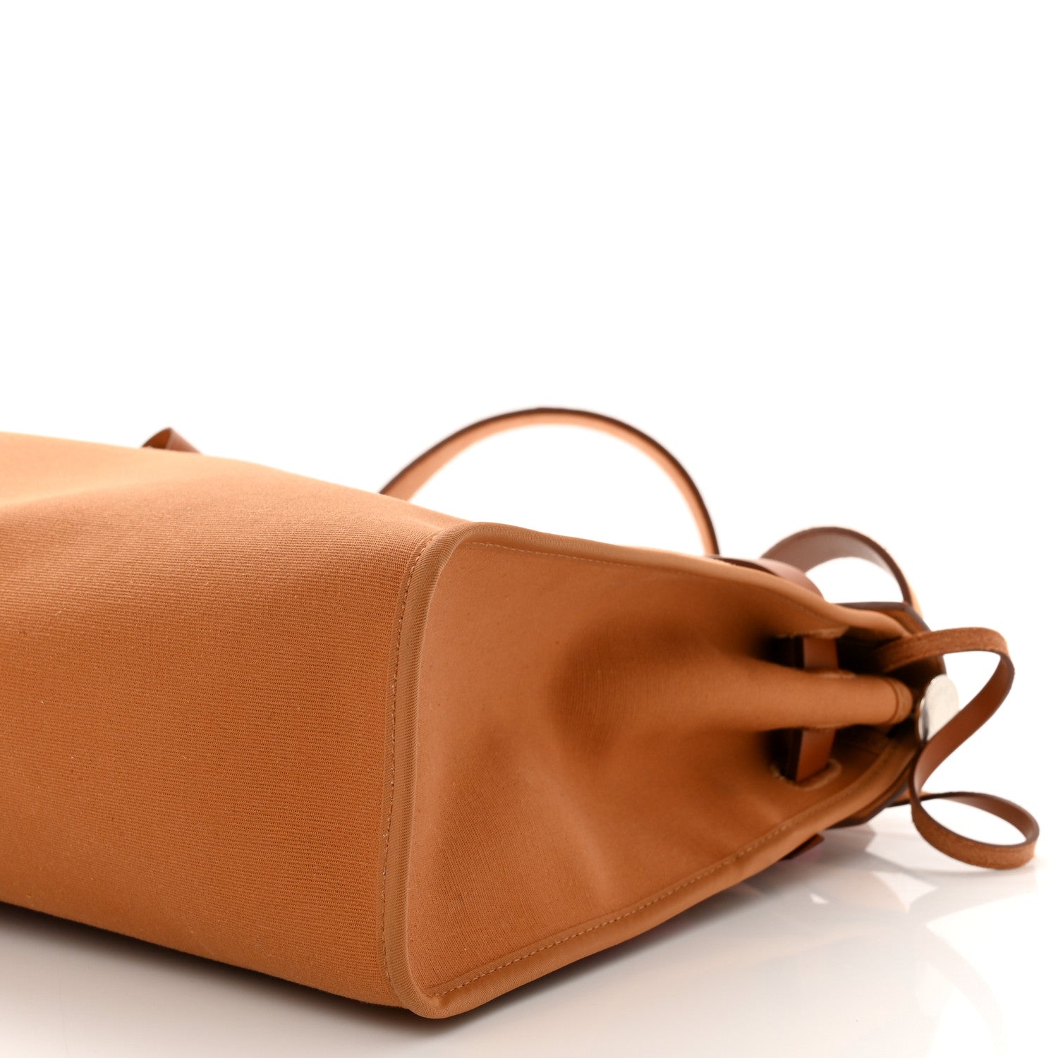 Hermes Toile Officier Vache Hunter Verso Herbag Zip PM 31 Dune Magnolia Fauve 12 of 12