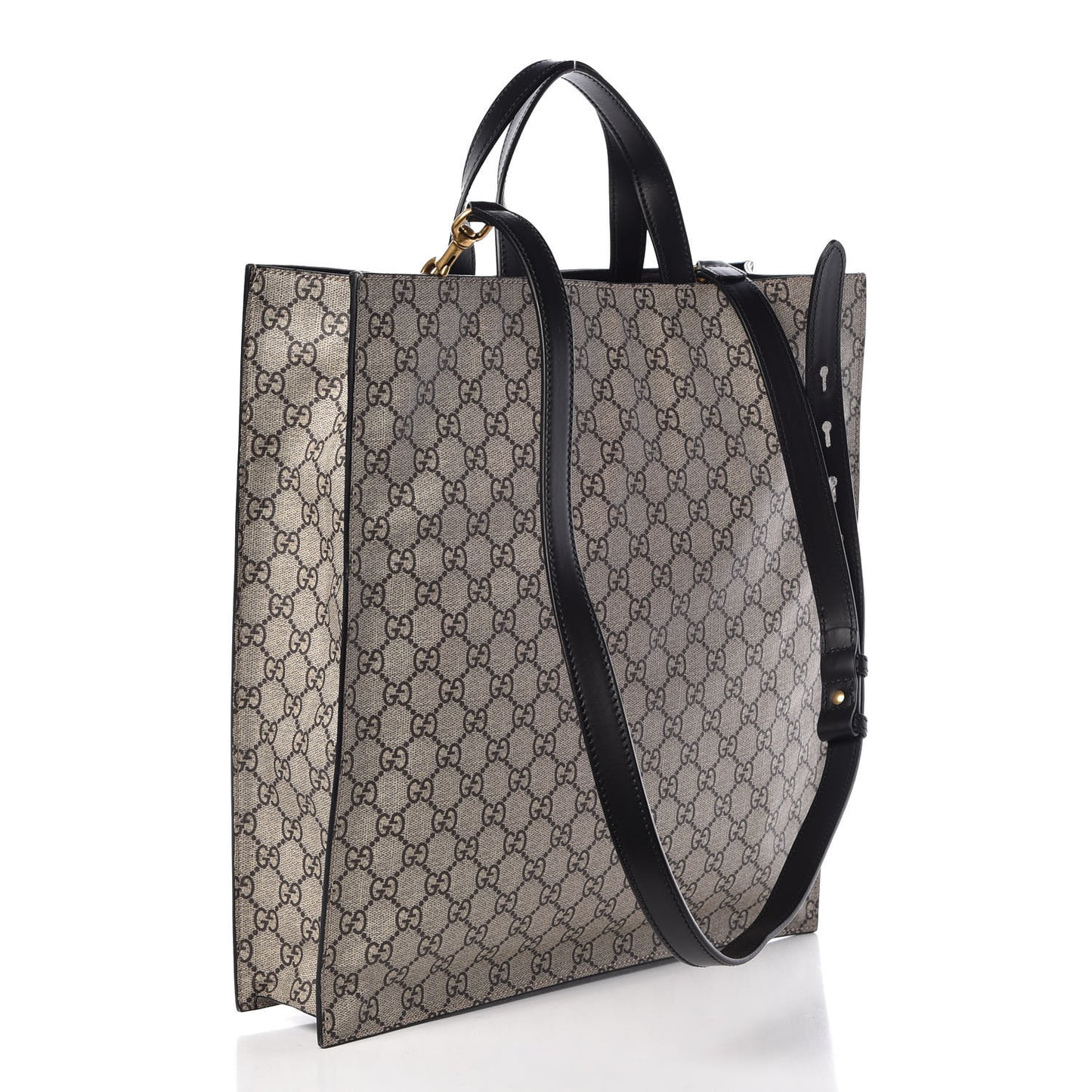 GG Supreme Monogram Angry Cat Vertical Tote