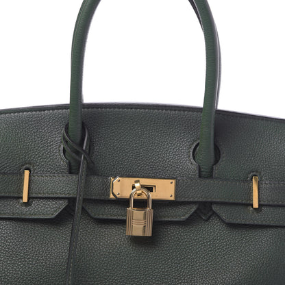 Hermes Togo Birkin 30 Vert Anglais 8 of 10