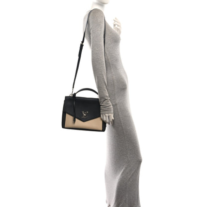 Louis Vuitton Soft Calfskin My Lockme Top Handle Vanille Black 2 of 9