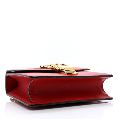 Gucci Calfskin Mini Sylvie Chain Shoulder Bag Hibiscus Red 4 of 11