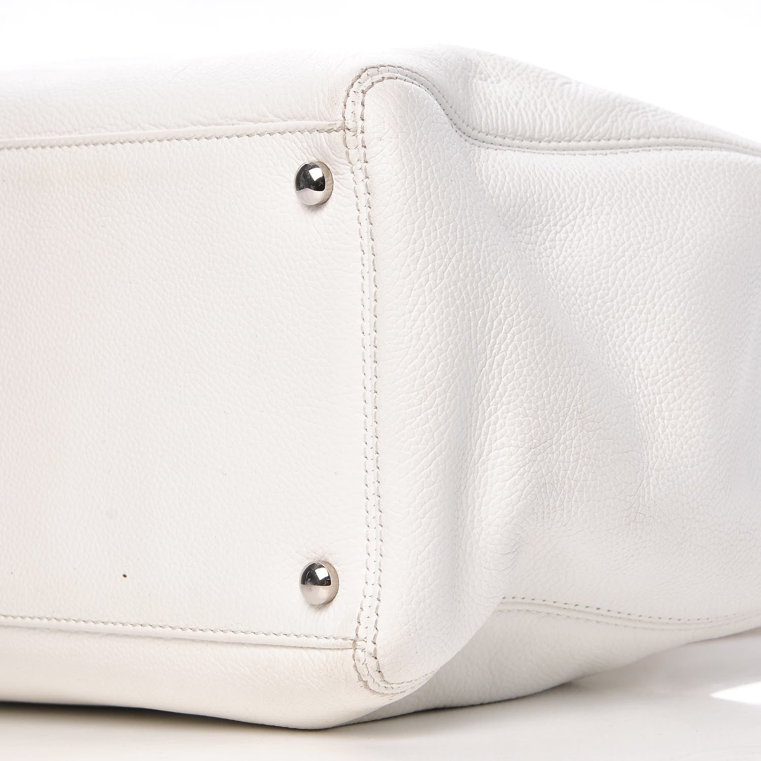 Chanel Calfskin Cerf Executive Shopper Tote White 25 of 33