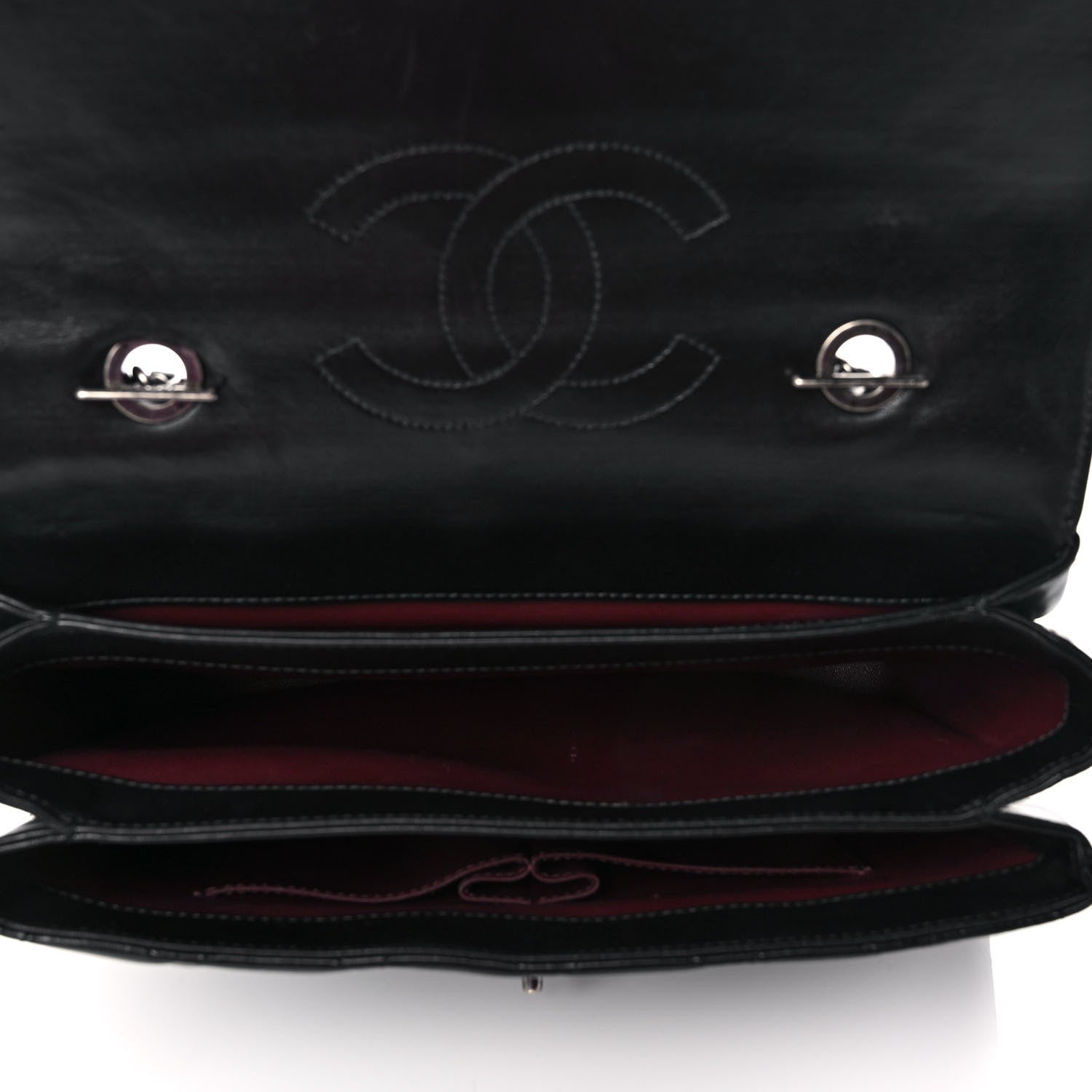 Chanel Lambskin Quilted Large Trendy CC Dual Handle Flap Bag Black 4 of 15