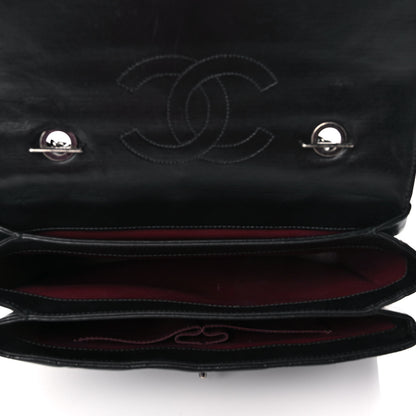 Chanel Lambskin Quilted Large Trendy CC Dual Handle Flap Bag Black 4 of 15