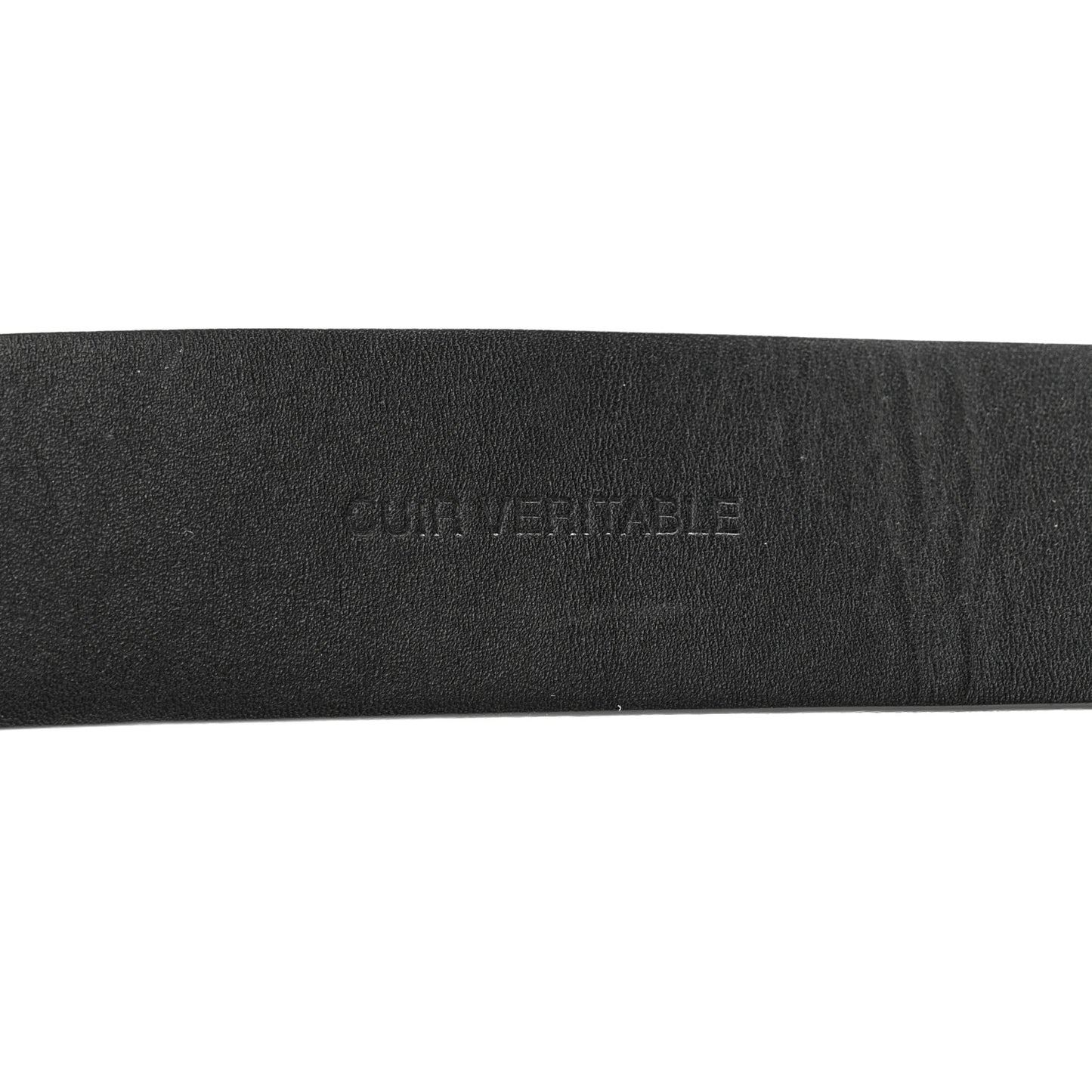 Calfskin Pearl Crystal CC Belt 90 36 Black
