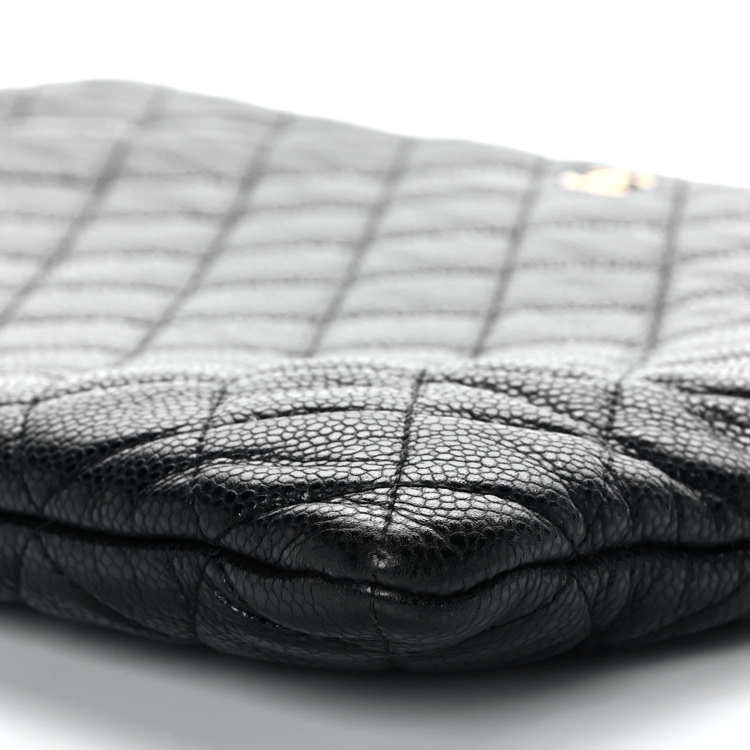Chanel Caviar Quilted Large Cosmetic Case Black 9 of 11