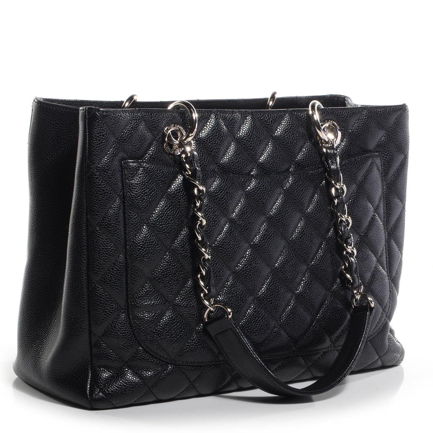 Chanel Caviar Grand Shopping Tote GST Black 3 of 7