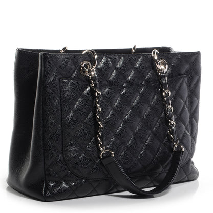 Chanel Caviar Grand Shopping Tote GST Black 3 of 7