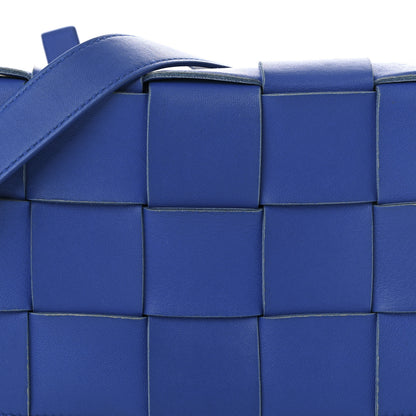 Bottega Veneta Lambskin Maxi Intrecciato Cassette Crossbody Bag Cobalt 8 of 10