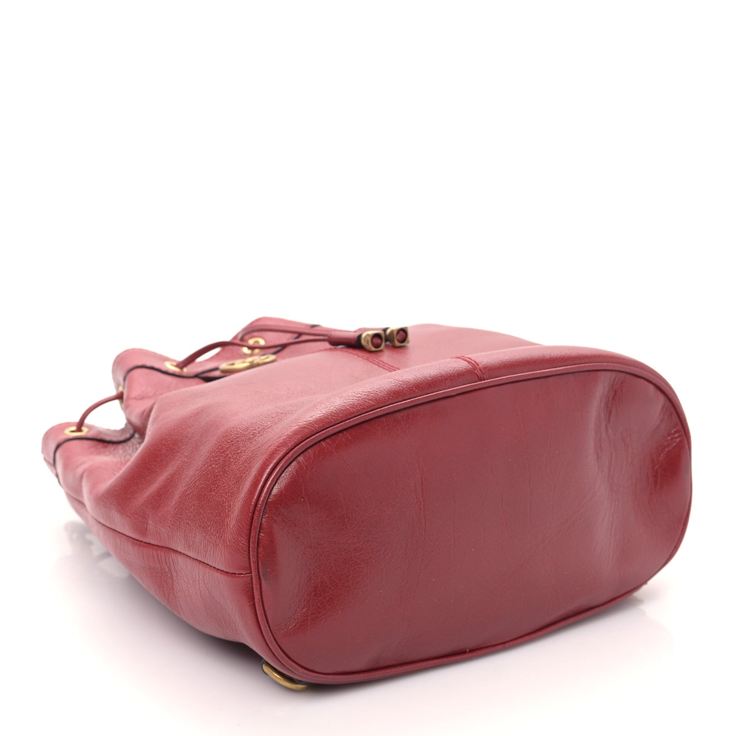Gucci Piuma Lux Energy Medium Re(Belle) Convertible Bucket Bag Hibiscus Red 4 of 11