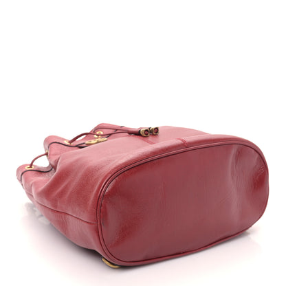 Gucci Piuma Lux Energy Medium Re(Belle) Convertible Bucket Bag Hibiscus Red 4 of 11