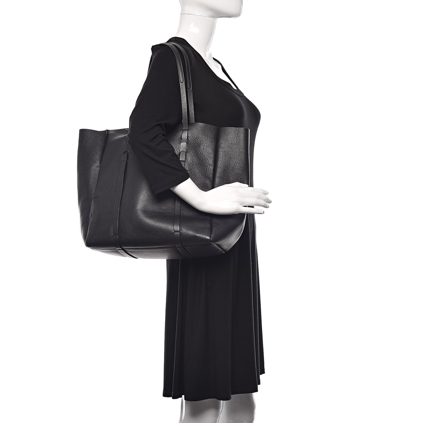 Calfskin Small Everyday Tote Black