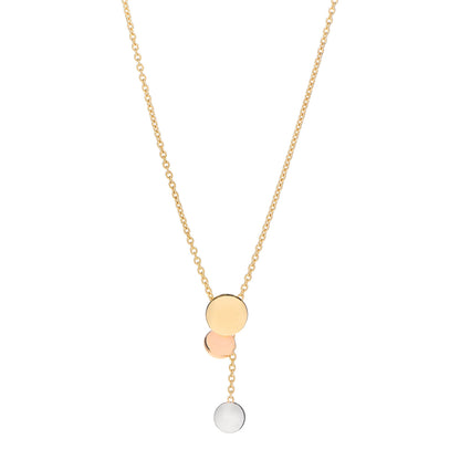 Cartier 18K Pink Yellow White Gold Sweet Trinity Drop Necklace 1 of 5