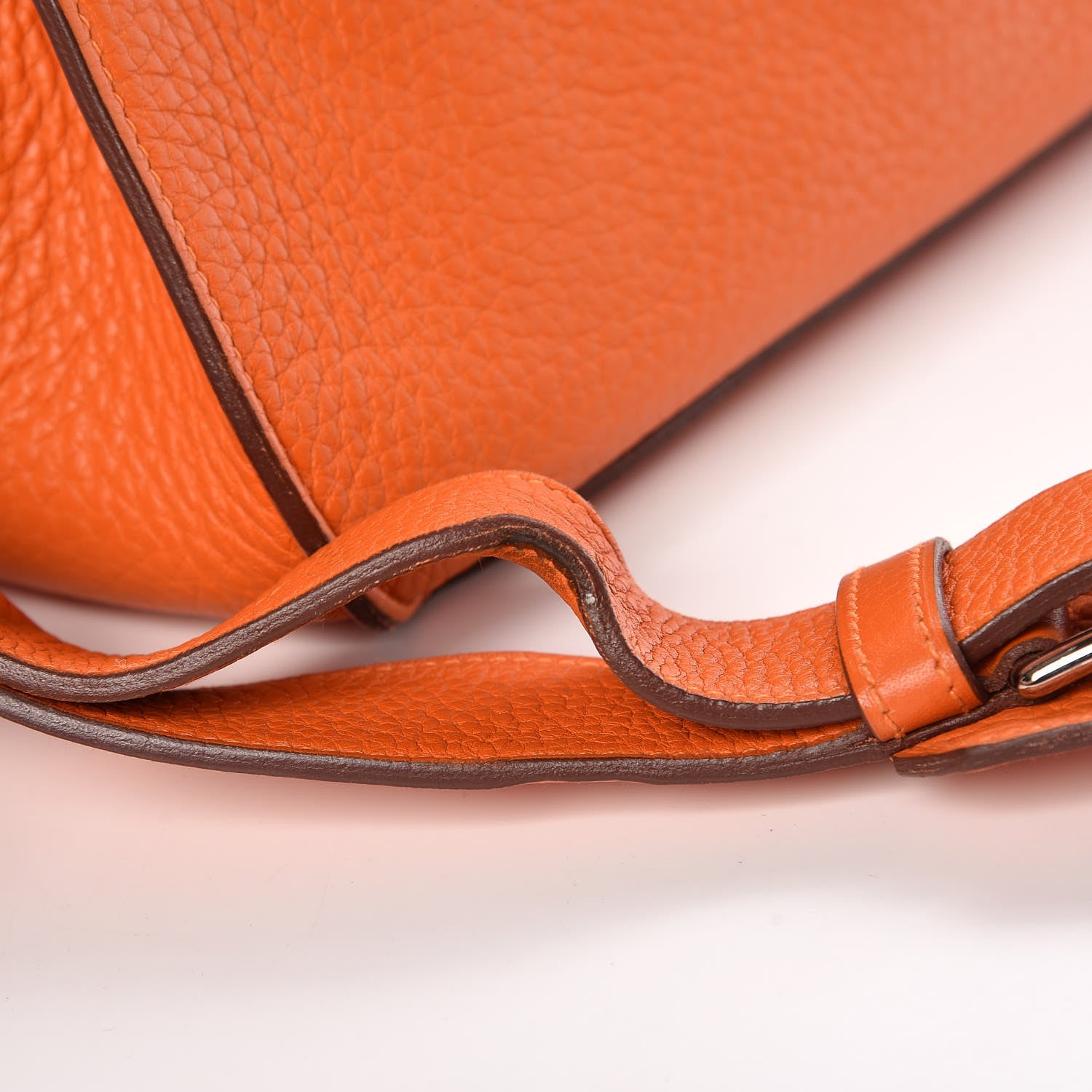 Hermes Taurillon Clemence Jypsiere 34 Orange 11 of 11